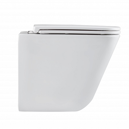 Подвесной унитаз безободковый Terminus Ватикан Monolit 490х340 белый Сургут - фото 4