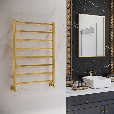 Ватикан П8 500х800 Полотенцесушитель TERMINUS Брашированное золото Сургут - фото 3