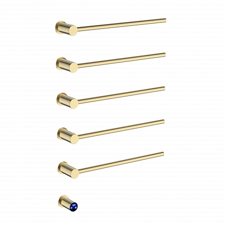 Аккорд П5 500х800 электро Полотенцесушитель TERMINUS Брашированное золото Сургут - фото 1