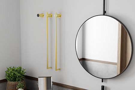 Рондо П2 350х760 электро Полотенцесушитель TERMINUS Брашированное золото Сургут - фото 6