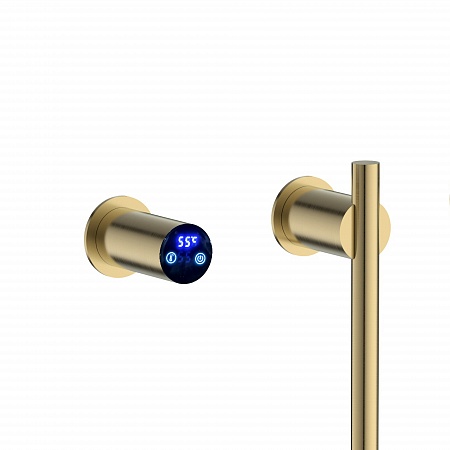 Рондо П2 350х760 электро Полотенцесушитель TERMINUS Брашированное золото Сургут - фото 4